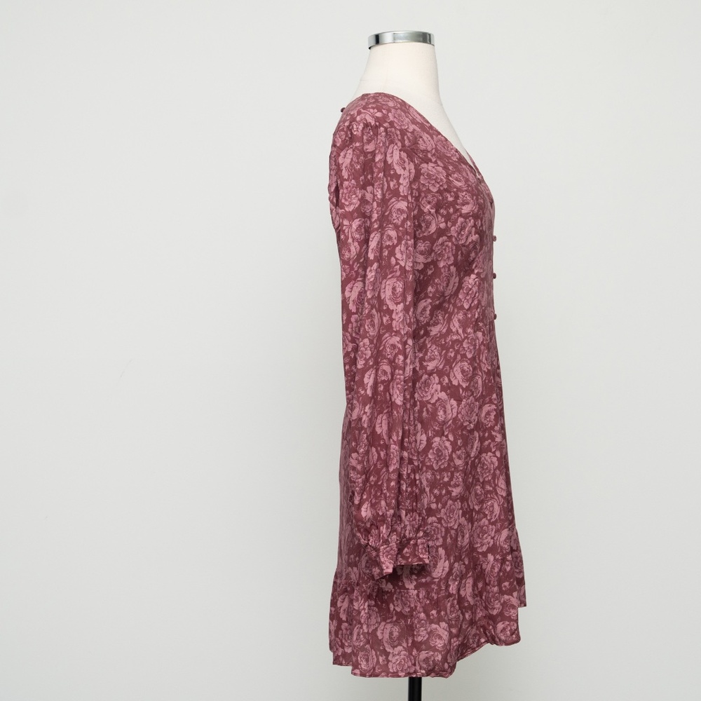 PAIGE  - Floral Button Front‎ Mini Dress - Picture 4 of 13